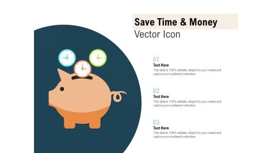 Save Time And Money Vector Icon Ppt PowerPoint Presentation Infographics Elements
