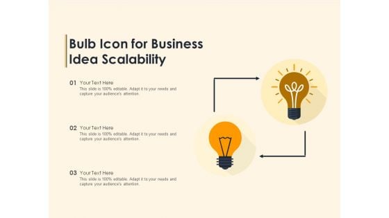 Scaling A Business With Bulb Vector Icon Ppt PowerPoint Presentation Summary Layouts PDF