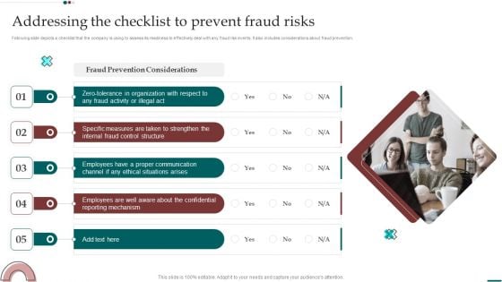 Scam Inquiry And Response Playbook Addressing The Checklist To Prevent Fraud Risks Brochure PDF