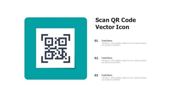 Scan QR Code Vector Icon Ppt PowerPoint Presentation File Gridlines PDF