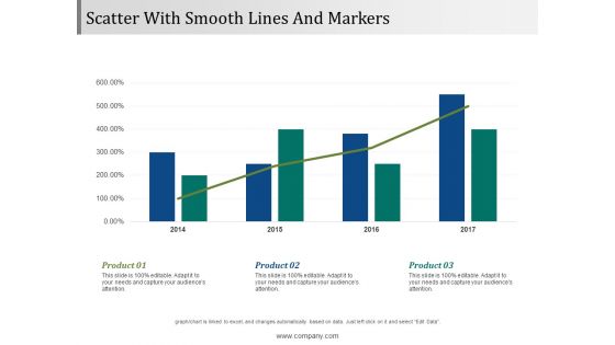 Scatter With Smooth Lines And Markers Ppt PowerPoint Presentation Pictures Deck