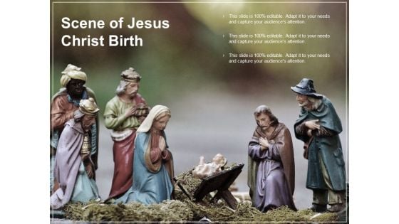 Scene Of Jesus Christ Birth Ppt PowerPoint Presentation Styles Inspiration