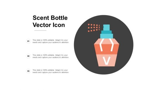 Scent Bottle Vector Icon Ppt Powerpoint Presentation Ideas Background Image