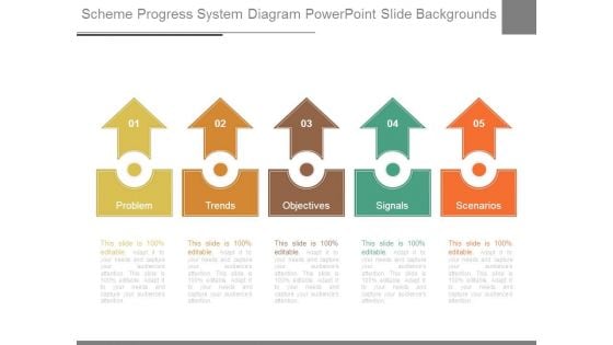 Scheme Progress System Diagram Powerpoint Slide Backgrounds