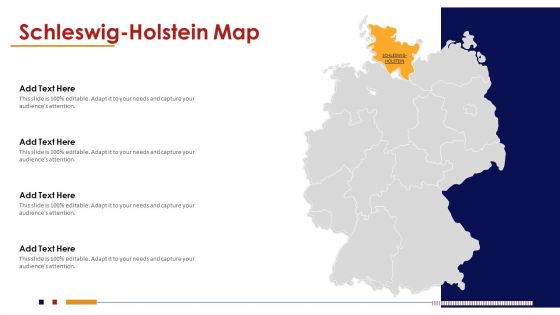 Schleswig Holstein Map PowerPoint Presentation PPT Template PDF