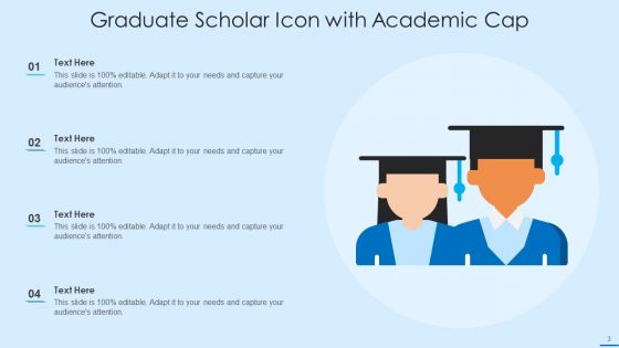 Scholar Icon Ppt PowerPoint Presentation Complete With Slides