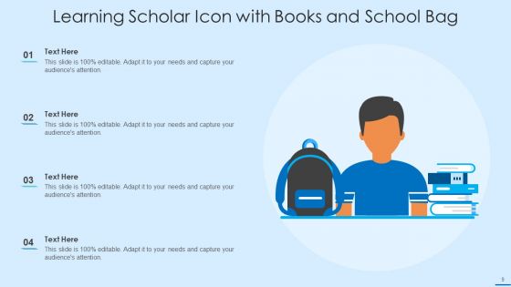 Scholar Icon Ppt PowerPoint Presentation Complete With Slides