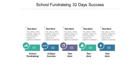 School Fundraising 32 Days Success Ppt PowerPoint Presentation Model Format