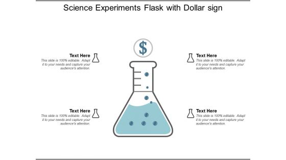 Science Experiments Flask With Dollar Sign Ppt Powerpoint Presentation Icon Graphics