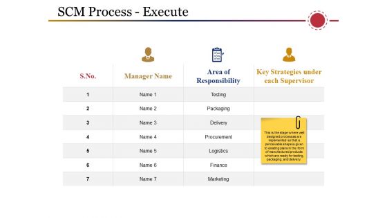 Scm Process Execute Ppt PowerPoint Presentation File Inspiration