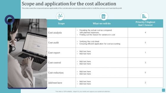 Scope And Application For The Cost Allocation Stages Of Cost Allocation Procedure Topics PDF