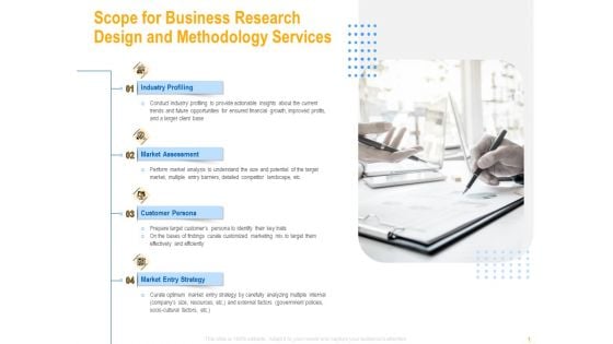 Scope For Business Research Design And Methodology Services Sample PDF