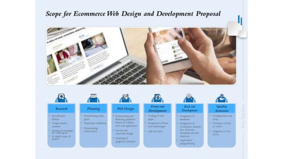 Scope For Ecommerce Web Design And Development Proposal Ppt Visual Aids Gallery PDF