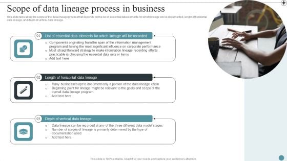 Scope Of Data Lineage Process In Business Deploying Data Lineage IT Background PDF