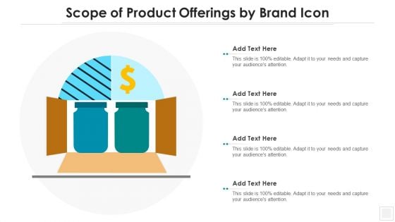 Scope Of Product Offerings By Brand Icon Demonstration PDF