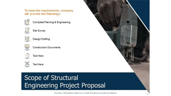 Scope Of Structural Engineering Project Proposal Ppt Pictures Themes PDF