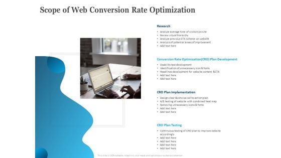 Scope Of Web Conversion Rate Optimization Ppt Styles Designs PDF
