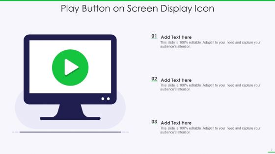 Screen Display Icon Ppt PowerPoint Presentation Complete With Slides
