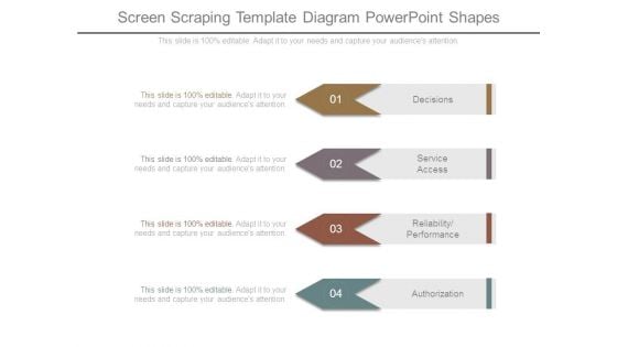 Screen Scraping Template Diagram Powerpoint Shapes Screen Scraping Template Diagram Powerpoint Shapes