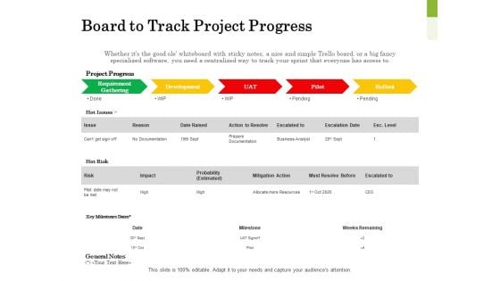 Scrum For Marketing Board To Track Project Progress Ppt PowerPoint Presentation Portfolio Layouts PDF