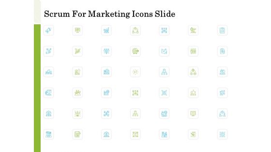 Scrum For Marketing Icons Slide Ppt PowerPoint Presentation Show Structure PDF