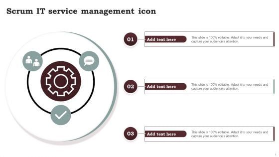 Scrum IT Service Management Icon Structure PDF