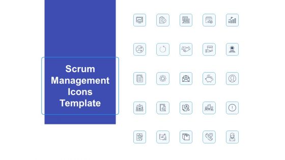 Scrum Management Icons Template Ppt PowerPoint Presentation Slides Graphics Example PDF