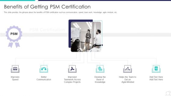 Scrum Master Certification Courses IT Benefits Of Getting PSM Certification Template PDF