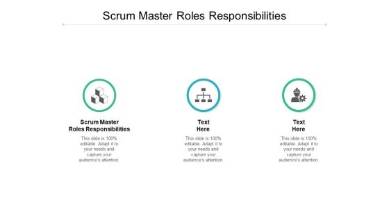 Scrum Master Roles Responsibilities Ppt PowerPoint Presentation Icon Summary Cpb