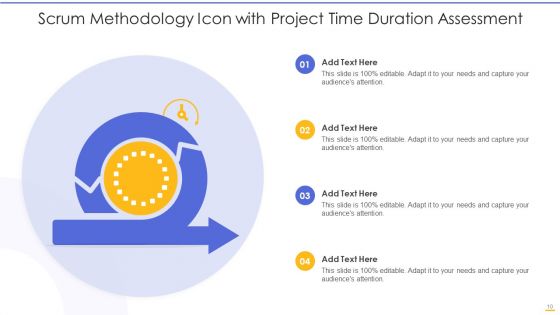 Scrum Methodology Icon Ppt PowerPoint Presentation Complete With Slides