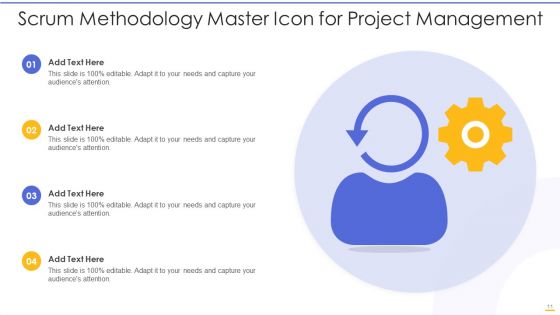 Scrum Methodology Icon Ppt PowerPoint Presentation Complete With Slides