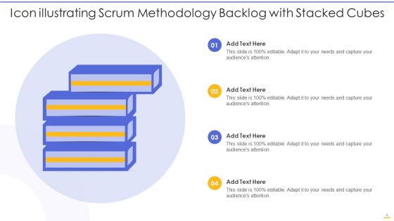 Scrum Methodology Icon Ppt PowerPoint Presentation Complete With Slides