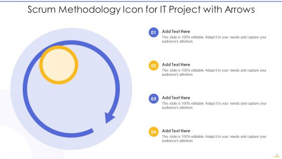 Scrum Methodology Icon Ppt PowerPoint Presentation Complete With Slides