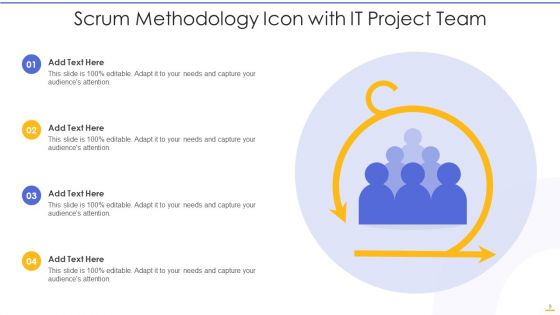 Scrum Methodology Icon Ppt PowerPoint Presentation Complete With Slides