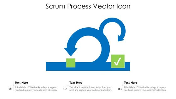 Scrum Process Vector Icon Ppt Styles Model PDF