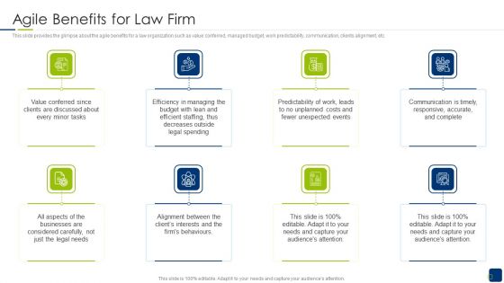 Scrum Statutory Management IT Agile Benefits For Law Firm Slides PDF