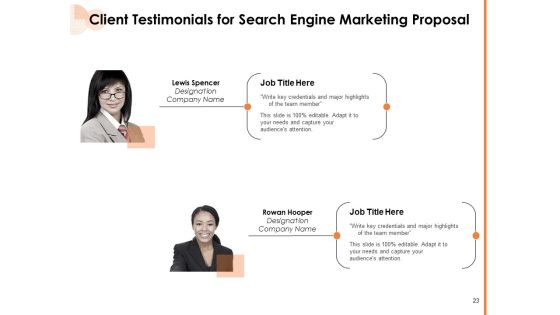 Search Engine Marketing Proposal Ppt PowerPoint Presentation Complete Deck With Slides Slide23