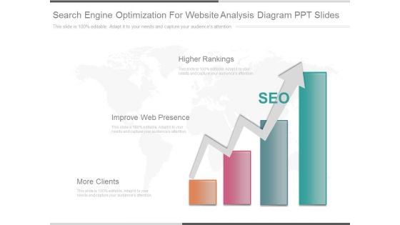 Search Engine Optimization For Website Analysis Diagram Ppt Slides