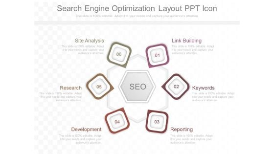 Search Engine Optimization Layout Ppt Icon