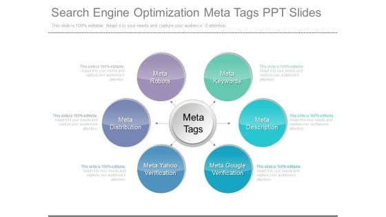 Search Engine Optimization Meta Tags Ppt Slides