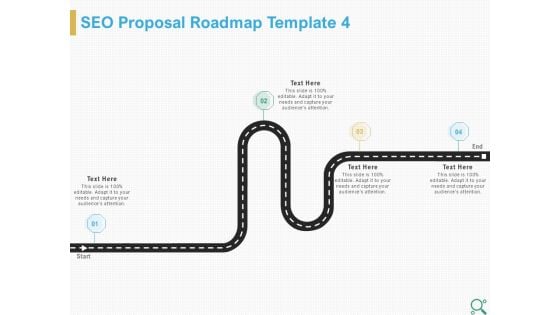 Search Engine Optimization Proposal SEO Proposal Roadmap Template 4 Ppt Portfolio Templates PDF