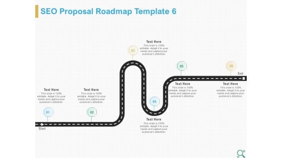 Search Engine Optimization Proposal SEO Proposal Roadmap Template 6 Ppt Visual Aids Model PDF