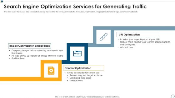 Search Engine Optimization Services For Generating Traffic Ppt Summary Topics PDF