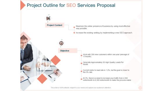 Search Engine Optimization Utilities Project Outline For SEO Services Proposal Background PDF