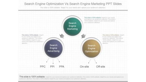 Search Engine Optimization Vs Search Engine Marketing Ppt Slides