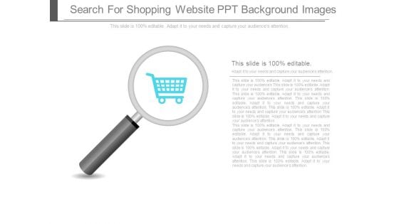 Search For Shopping Website Ppt Background Images