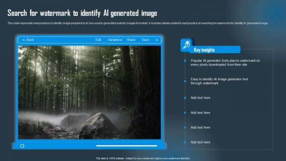 Search For Watermark To Identify AI Generated Image Portrait PDF