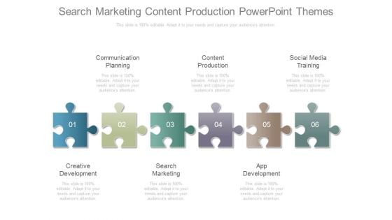 Search Marketing Content Production Powerpoint Themes