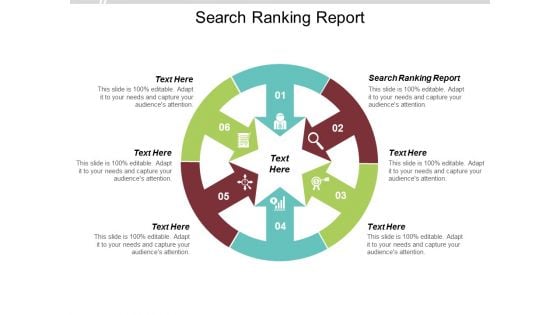 Search Ranking Report Ppt PowerPoint Presentation Gallery Aids Cpb