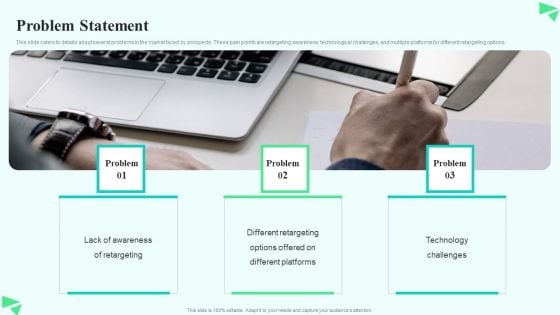 Search Retargeting And Lead Generation Company Elevator Pitch Deck Problem Statement Graphics PDF Search Retargeting And Lead Generation Company Elevator Pitch Deck Problem Statement Graphics PDF